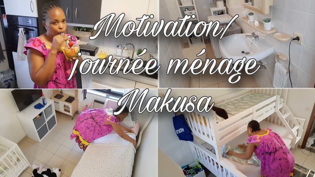 🪣🧹UNE JOURNÉE 🏠DANS MA VIE DE MAMAN//MOTIVATION MÉNAGE//ORGANISATION/NETTOYAGE/MAKUSA