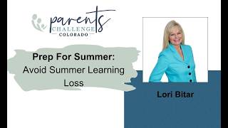 PREP FOR SUMMER AVOID SUMMER LEARNING LOSS