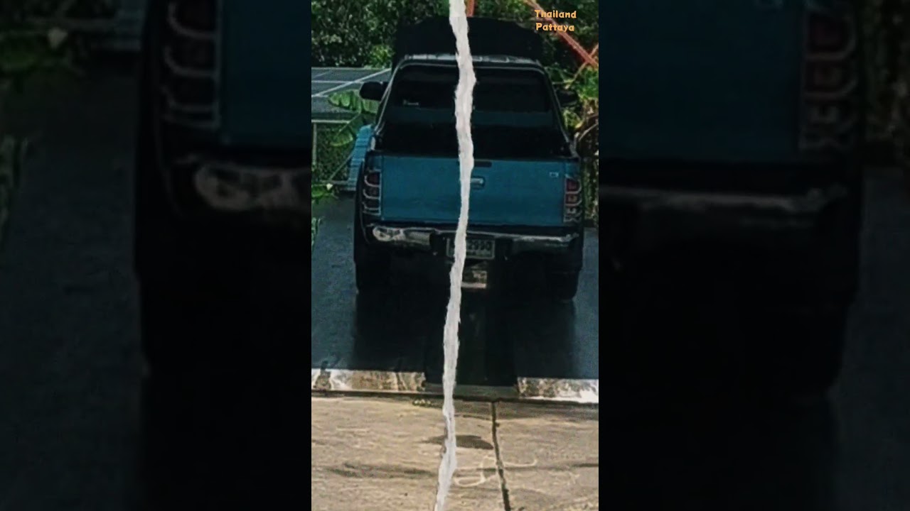 Ух ты . Мойка  машин 2025 в Таиланд  200 Тайских Бат полностью Люди эстакада