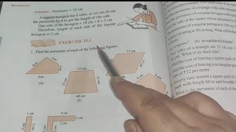 Ex-10.1 Chapter -10 Mensuration || Class 6th Maths New Edition