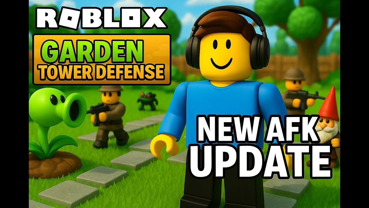 all about the new AFK update in garden tower defense roblox! - YouTube