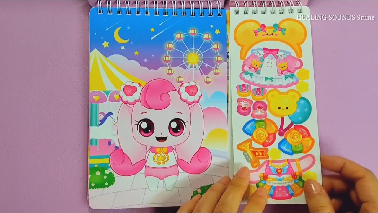 作業動画キャラクターデイリーコーデ集❤️ステッカーデコASMR