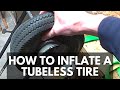 How to Inflate a Tubeless Tire on the Rim | Hand truck, Snowblower, Lawn Mower, Tractor