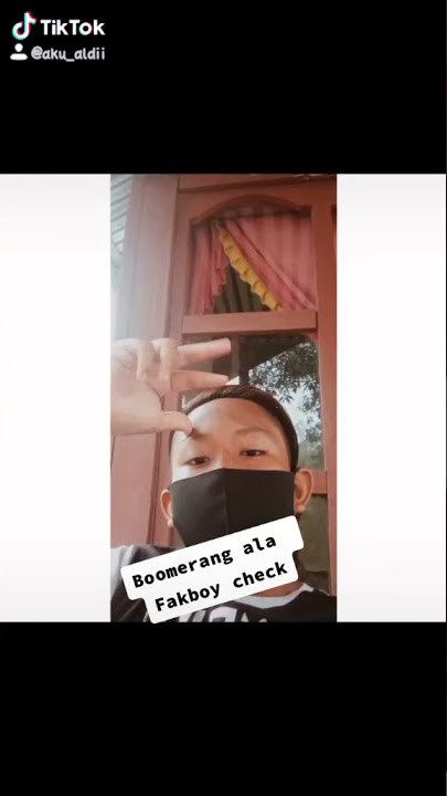 Boomerang ala fakboy check 🤣