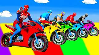 Download Lagu SPIDER MAN against TUNG TUNG TUNG SAHUR on Motorcycle in RAINBOW SPIDERS BRIDGE GTA MULTIVERSE MP3
