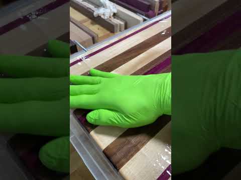 Maple Walnut and Purpleheart cutting board