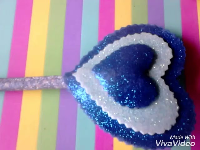 Lapiceros decorados en forma de corazón/ Cris crafts - YouTube