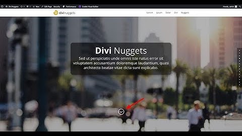 Add A Scroll Down Icon In Your Wordpress Hero Section