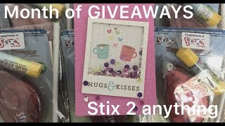 Easy Shaker Card plus Stix2 anything Giveaway