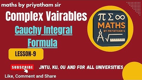 Cauchy Integral Formula Explained with 4 Solved Examples | Maths by Priyatham Sir