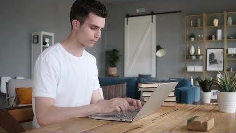 Young Man Working On Laptop | Stock Footage - Videohive
