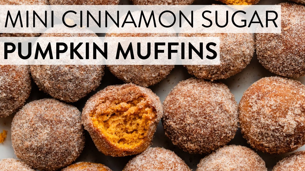 Mini Cinnamon Sugar Pumpkin Muffins