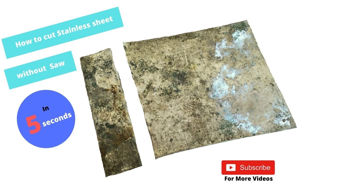 how to Cut iron Or Stainless sheet YouTube