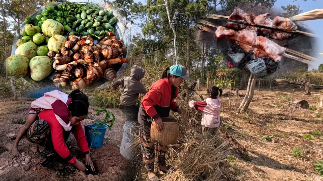 ชุบหมากเขึอใส่ชี้นหมู//ຫຼຽ່ນໝາກເຂືໃສ່ຊີ້ນໝູ