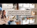 APARTMENT KITCHEN ORGANIZATION IDEAS 2021 | Renter Friendly Tips & Hacks