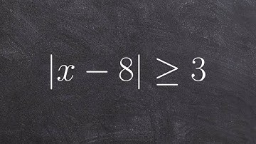 How to solve a one variable absolute value inequality or statement