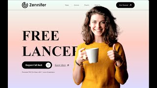 Freelancer Website Using HTML CSS And JavaScript || How to make Freelancer website