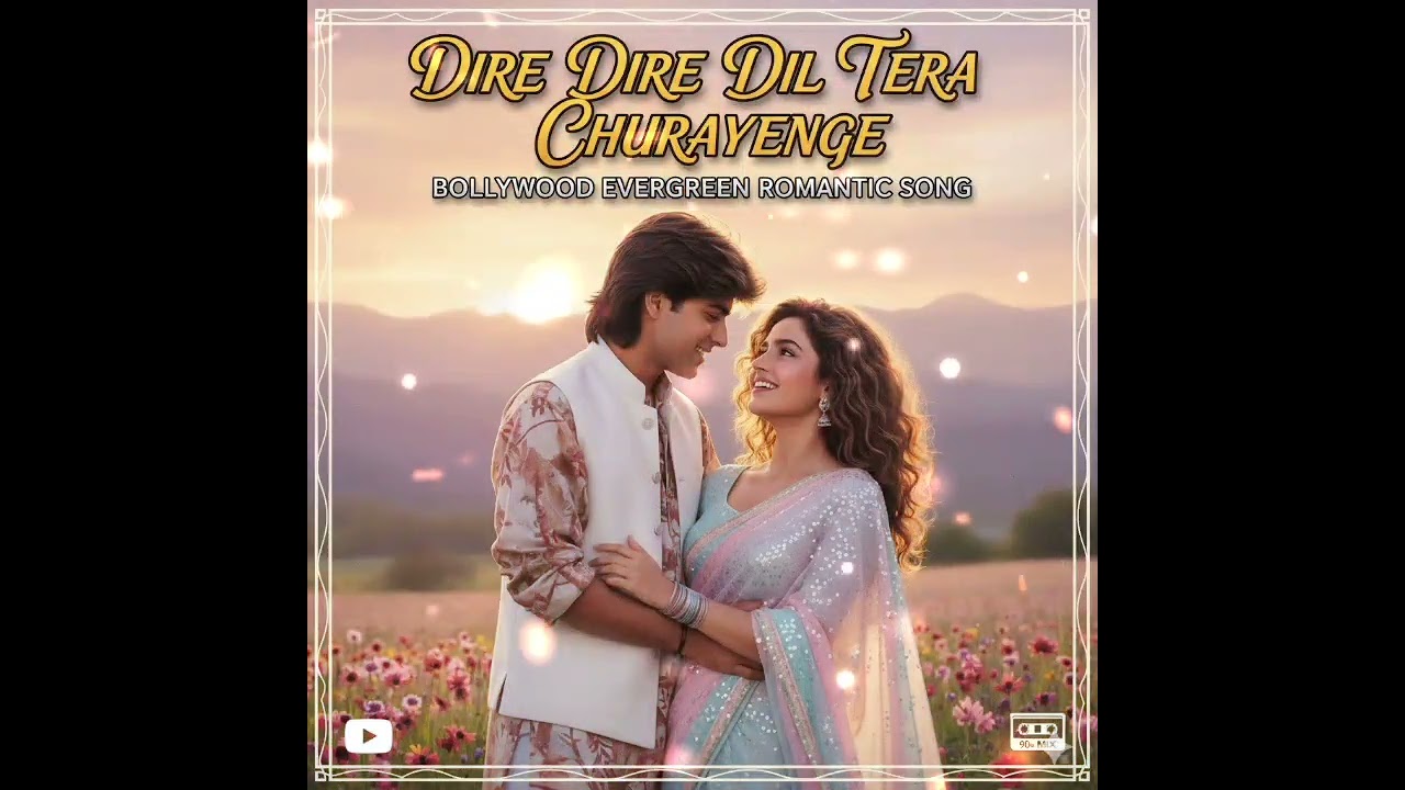 Dire Dire Dil Tera Churayenge 💓| 90s style 🥀All Hits Romantic Bollywood Song #bolleywoodsong