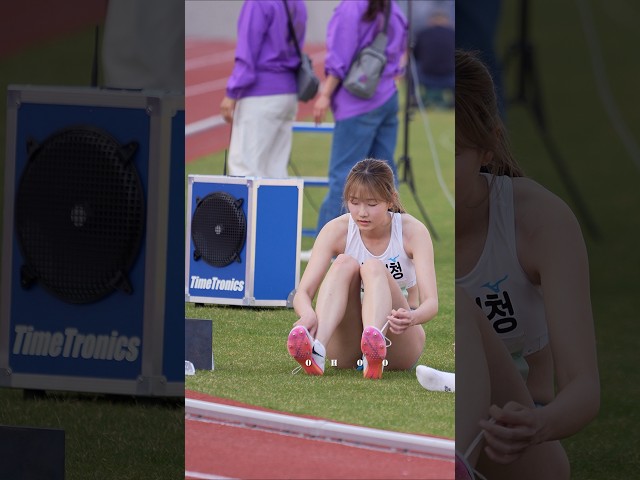 발바닥이 뜨거워 신발끈부터 풀고 여자육상 여슬아