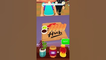 Sushi Roll 3D - Cooking ASMR Game Level 54 Android ios #shorts #sushiroll #sushiroll3d #asmrgaming