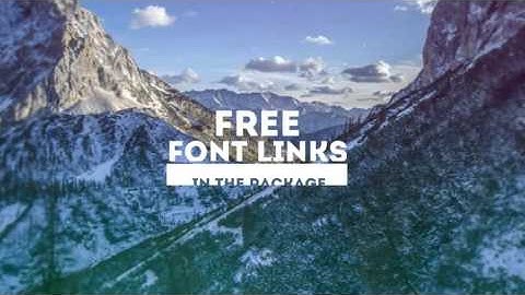 Big Typo Parallax Presentation | Download After Effects template