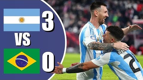 Argentina vs Brazil 3-0 | FIFA World Cup Qualifiers - CONMEBOL | 2025 | ALL GOALS & HIGHLIGHTS