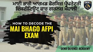 Mai Bhago Afpi Exam Full Question Paper Ysis Afpi Preparation Afpi Interview Tips