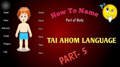 Learn Tai Ai || Aiton || Part Of Body Part-5..