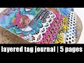 Layered Tag Journal | Art by Marlene new collection