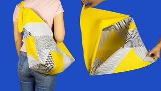 ⭐ Step by Step Guide to Sewing a Shopping Bag. Very easy way! Sewing Trick (Part #82) by Sewing Craft 23,844 views 9 months ago 5 minutes, 53 seconds