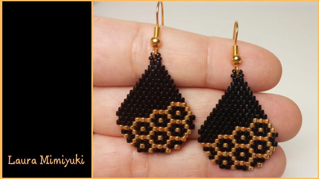 Tutorial pendientes miyuki / Brick stitch
