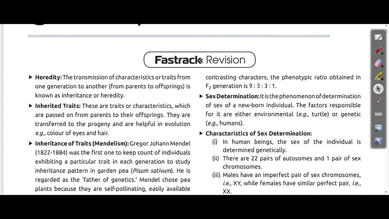 HEREDITY AND EVOLUTION FASTRACK PART 1