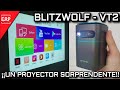 Mini PROYECTOR ANDROID Blitzwolf BW VT2 / Hasta 300 pulgadas en la palma de la mano / FullHD