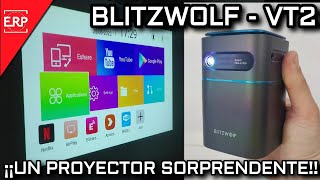 Mini PROYECTOR ANDROID Blitzwolf BW VT2 / Hasta 300 pulgadas en la palma de la mano / FullHD