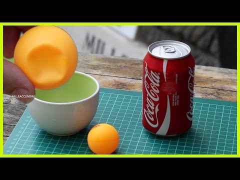 Como corrigir uma bola Pong Dented Ping com Coke