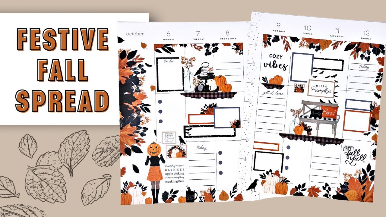 ПЛАНИРУЙТЕ СО МНОЙ | ПРАЗДНИЧНЫЙ ОСЕННИЙ РАЗВОРОТ | СЧАСТЛИВЫЙ ПЛАНИРОВЩИК