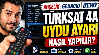 Arçelik - Grundig - Beko Tv Türksat 4A Uydu Ayarı Nasıl Yapılır? Kanal Uydu Araması Ve Taraması 2026
