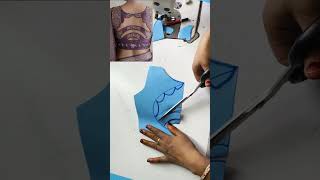 Latest Back Blouse Design Cutting and Stitching | Paper Cutting Tutorial Step By Step
