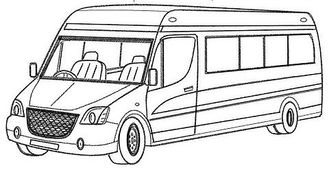 How to draw Bus on Ms Paint | Drawing Mini Bus on computer Paint | Bus drawing Tutorial.