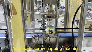 Fully automatic servo capping machine for plastic bottle, grab capping,servo capping