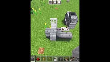 How to make a Key Card Door lock in Minecraft #shorts
