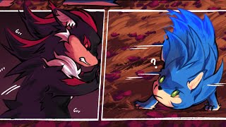 Battle of the Hedgehogs 😏 | Shadow x Sonic (Sonadow) | Comic Dub