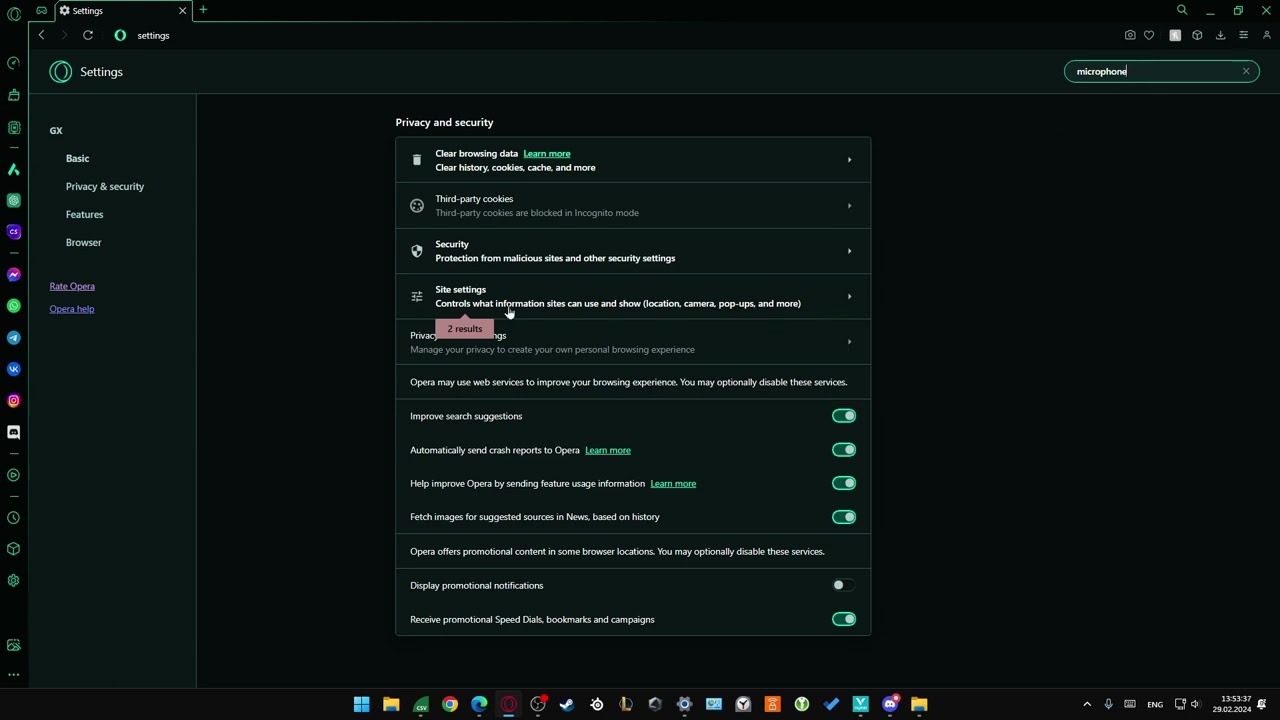 How to Enable Microphone in Opera GX? - YouTube