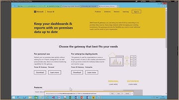 Power BI Personal Data Gateway Demo