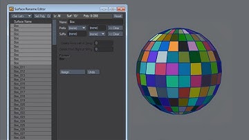 LightWave plugin - Surface Rename Editor