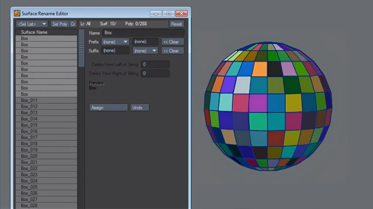 LightWave plugin - Surface Rename Editor - YouTube