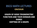 6.6.3 FUNCTION AND THEIR FUNCTION|| TRIGNOMETRIC FUNCTIONS, SHIFTING OF GRAPH