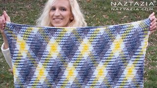 PLANNED POOLING CROCHET  Argyle and Diamond DIY Tutorial for Super Scarf & Afghan Blanket