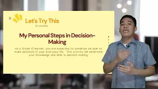 Celebrity Homeroom Guidance Grade 10 Quarter2 Module7 Sound Decision- Making by Jomar D. DelaCruz Wealth