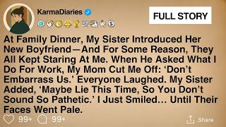 At Family Dinner, My Sister Introduced Her New Boyfriend—And For Some Reason, They All Kept....